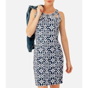 Gretchen Scott Dress Women's Size Large Don Cesar Beach Rio Gia Navy White New w